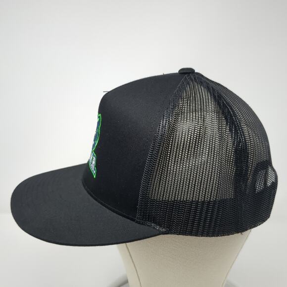 Roar Snapback Trucker Hat Black OS Adjustable Embroidered Mesh Back Sport-Tek - Picture 3 of 9